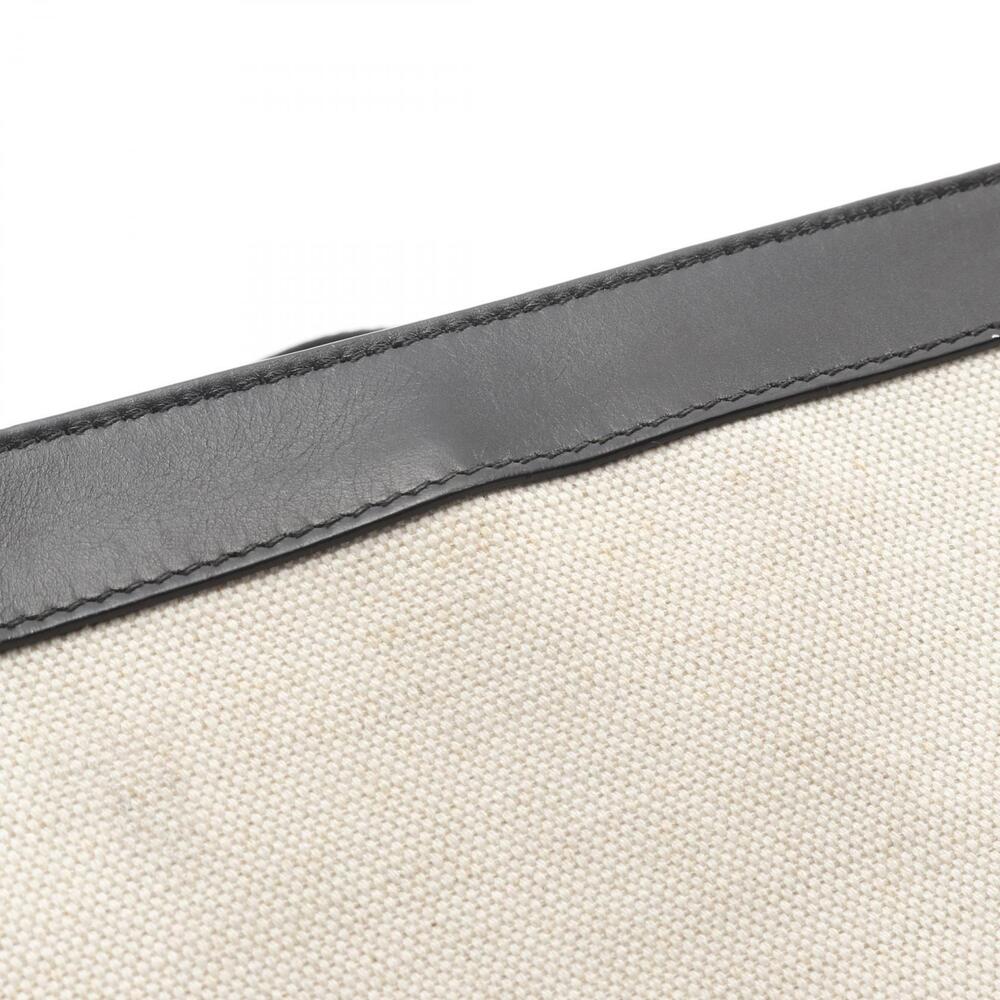 Balenciaga Navy Blue Pochette Shoulder Bag Canvas Leather Ivory White Black - Picture 9 of 9